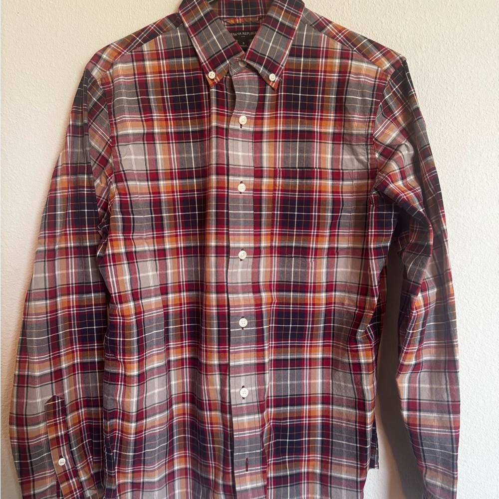 Banana Republic Plaid Button-Down Shirt